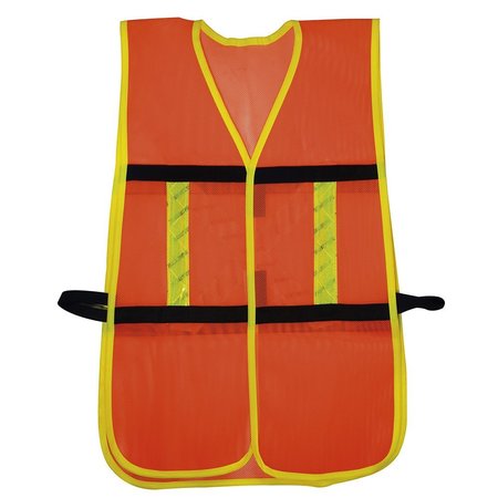 SURTEK Orange Adjustable Safety Vest With Hook 137491